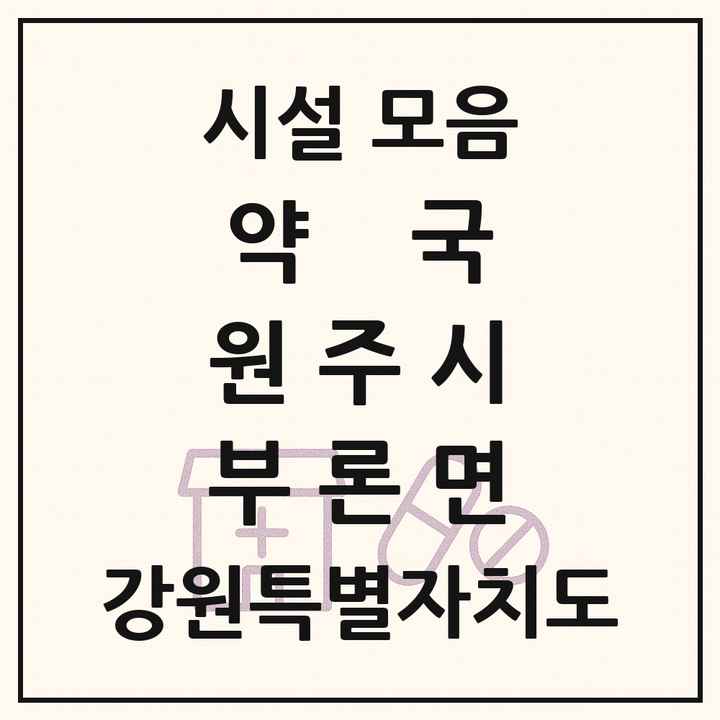강원특별자치도 원주시 부론면 약국 목록